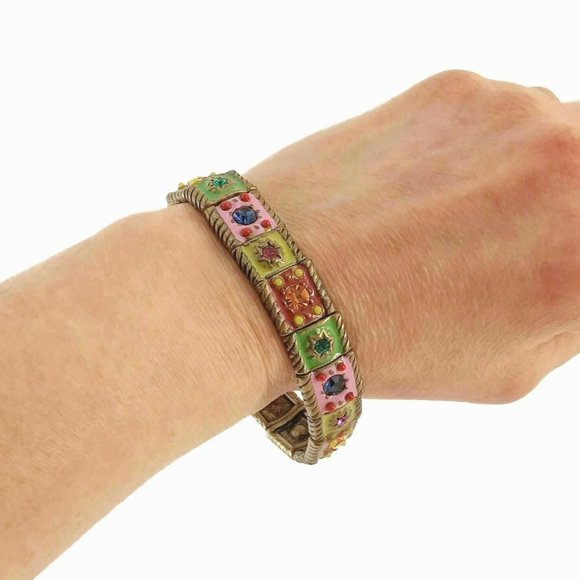 Women's Bracelet Copper Stones Boho Hippie Jewel Style Hand Trinket Gift for Her - Picture 4 of 7